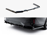 Rear Splitter (with Vertical Bars) V.1 compatible with BMW 5 / i5 M-Pack Sedan / Touring G60 / G61
