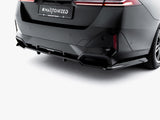 Rear Splitter (with Vertical Bars) V.1 compatible with BMW 5 / i5 M-Pack Sedan / Touring G60 / G61