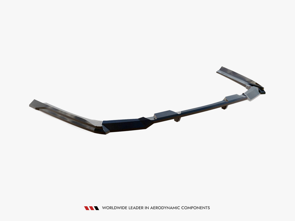 Rear Splitter (with Vertical Bars) V.1 compatible with BMW 5 / i5 M-Pack Sedan / Touring G60 / G61
