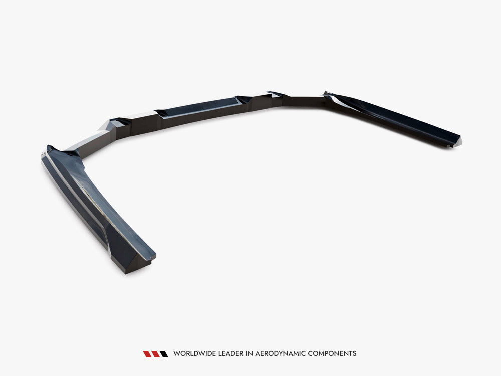 Rear Splitter (with Vertical Bars) V.1 compatible with BMW 5 / i5 M-Pack Sedan / Touring G60 / G61