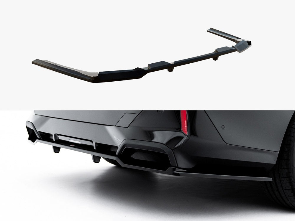 Rear Splitter (with Vertical Bars) V.2 compatible with BMW 5 / i5 M-Pack Sedan / Touring G60 / G61