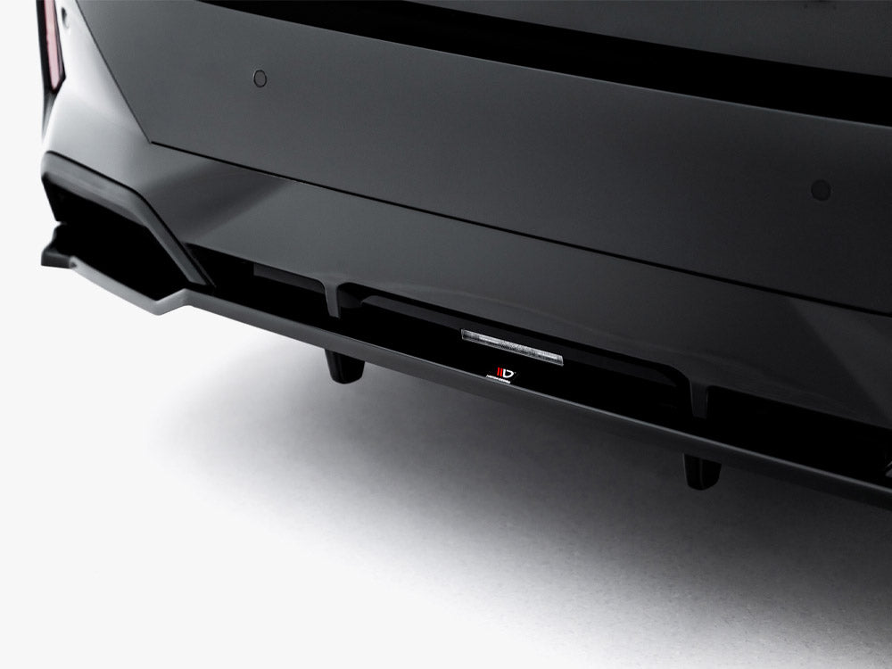 Rear Splitter (with Vertical Bars) V.2 compatible with BMW 5 / i5 M-Pack Sedan / Touring G60 / G61