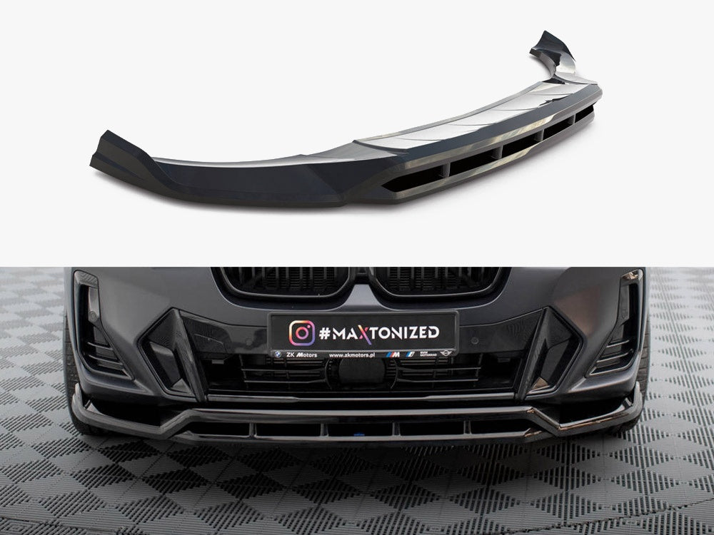 Front Splitter compatible with BMW X3 M-Pack G01 Facelift / iX3 M-Pack G08 Facelift
