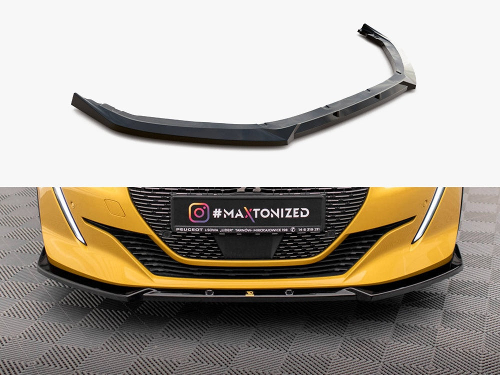 Front Splitter V.1 compatible with Peugeot 208 GT Mk2