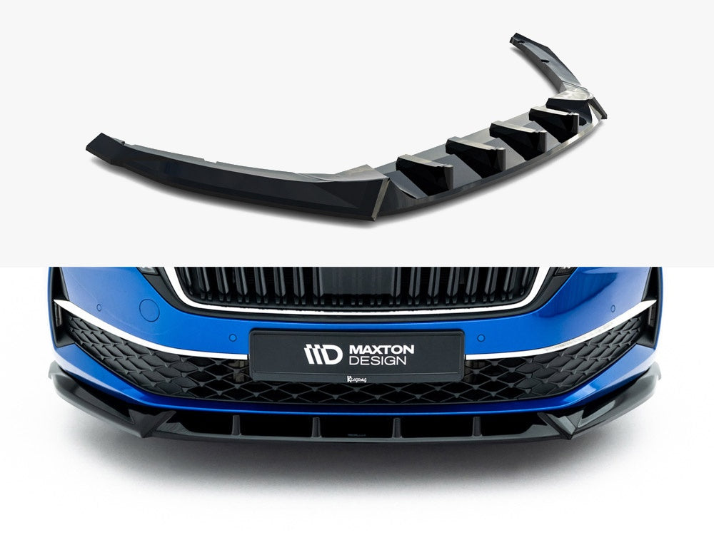 Front Splitter compatible with Skoda Octavia Liftback / Estate Mk4 Facelift