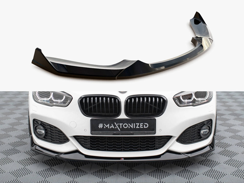 Front Splitter V.4 CSL Look compatible with BMW 1 M-Pack / M140i F20 Facelift
