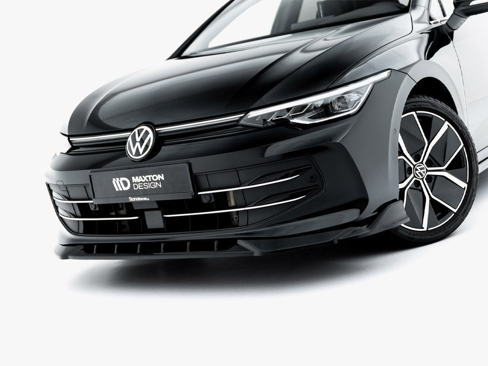 Front Splitter V.1 compatible with Volkswagen Golf Mk8 Facelift