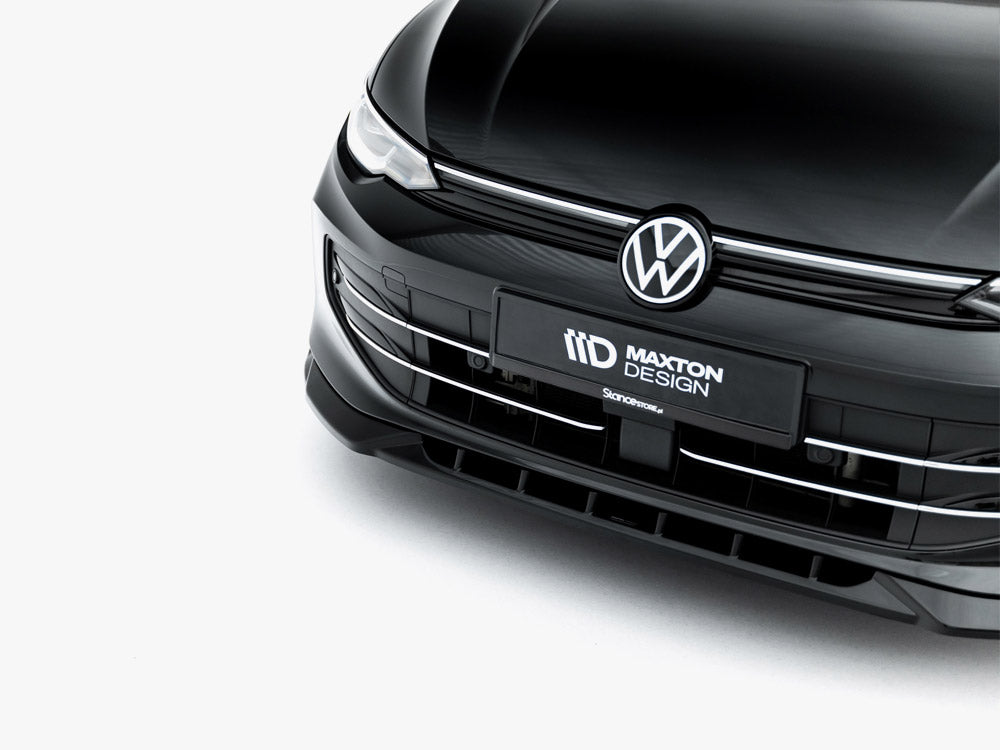Front Splitter V.1 compatible with Volkswagen Golf Mk8 Facelift