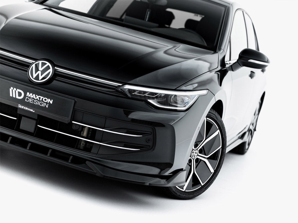 Front Splitter V.1 compatible with Volkswagen Golf Mk8 Facelift