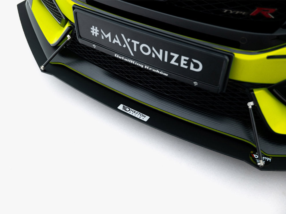 Front Racing Splitter V.1 compatible with Honda Civic Type-R Mk10 / Mk10 Facelift