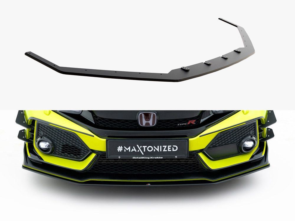 Street PRO Front Splitter V.2 compatible with Honda Civic Type-R Mk10 / Mk10 Facelift