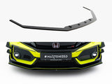 Street PRO Front Splitter V.2 compatible with Honda Civic Type-R Mk10 / Mk10 Facelift
