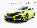Street PRO Front Splitter V.2 compatible with Honda Civic Type-R Mk10 / Mk10 Facelift