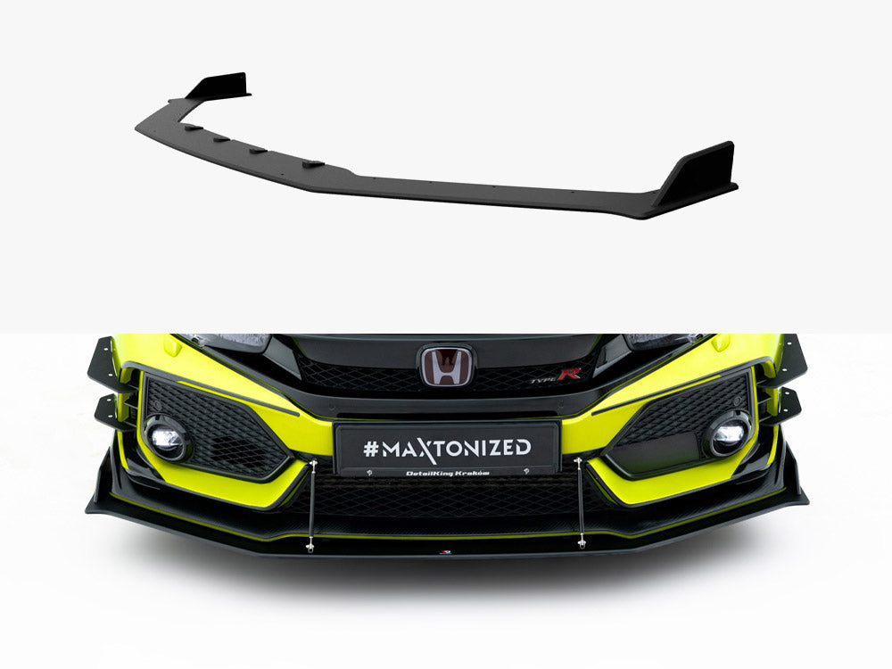 Street PRO Front Splitter compatible with Honda Civic Type-R Mk10 / Mk10 Facelift