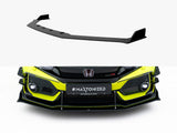 Street PRO Front Splitter compatible with Honda Civic Type-R Mk10 / Mk10 Facelift