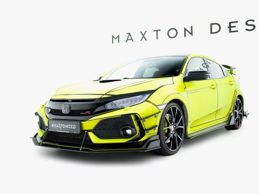 Street PRO Front Splitter compatible with Honda Civic Type-R Mk10 / Mk10 Facelift