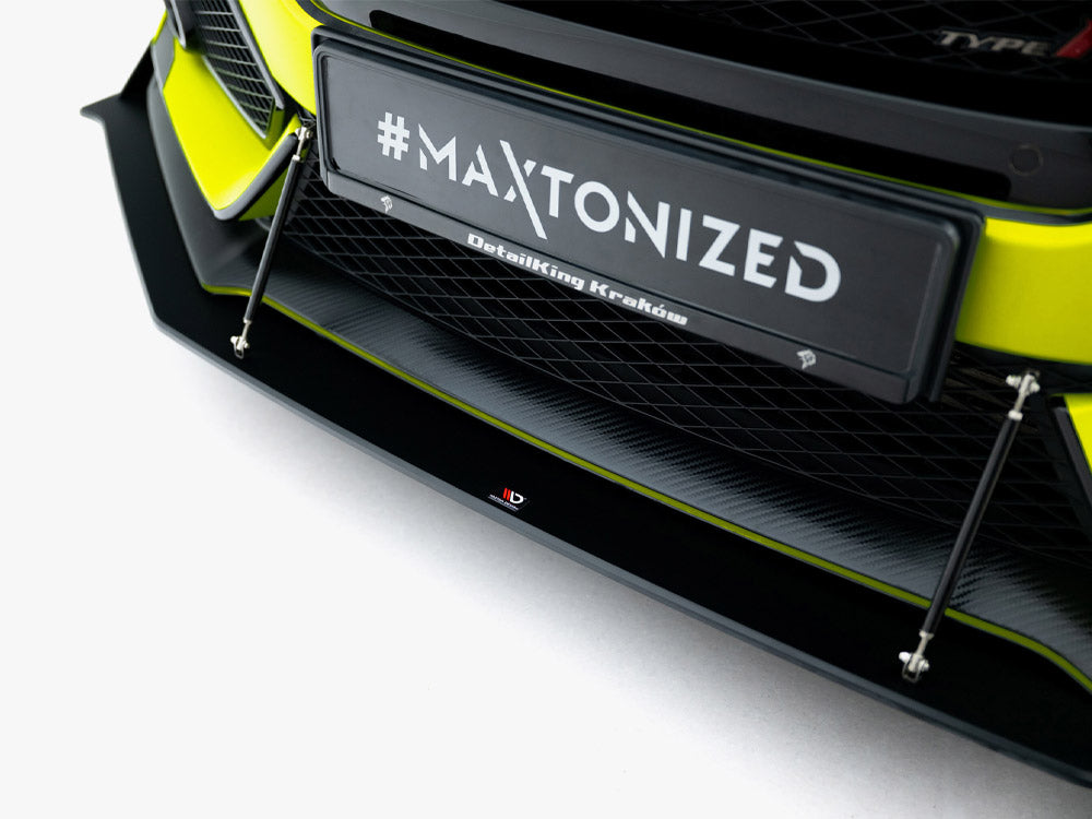 Street PRO Front Splitter compatible with Honda Civic Type-R Mk10 / Mk10 Facelift