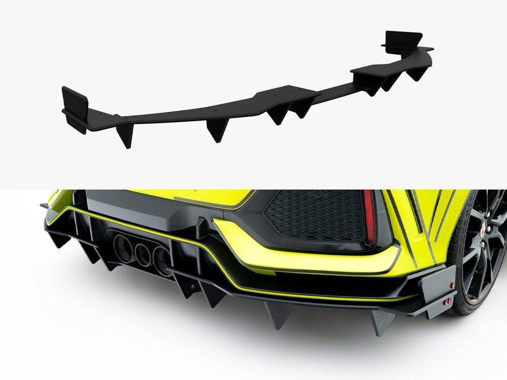 Street PRO Rear Diffuser compatible with Honda Civic Type-R Mk10 / Mk10 Facelift