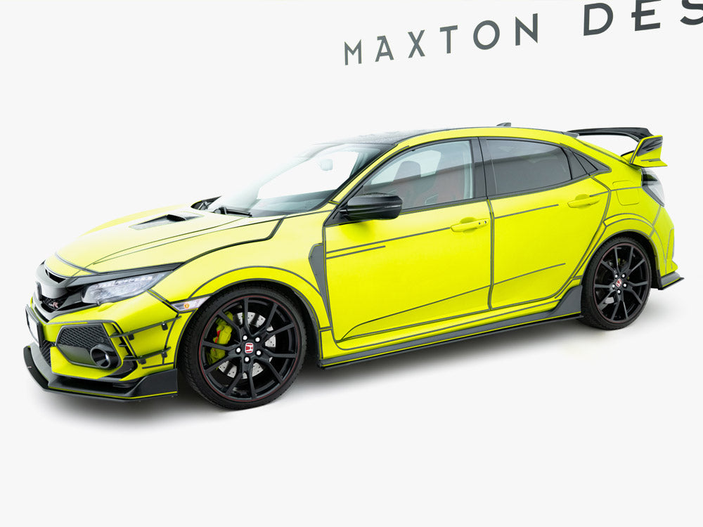Street PRO Side Skirt Diffusers V.2 compatible with Honda Civic Type-R Mk10 / Mk10 Facelift