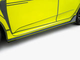 Street PRO Side Skirt Diffusers V.2 compatible with Honda Civic Type-R Mk10 / Mk10 Facelift