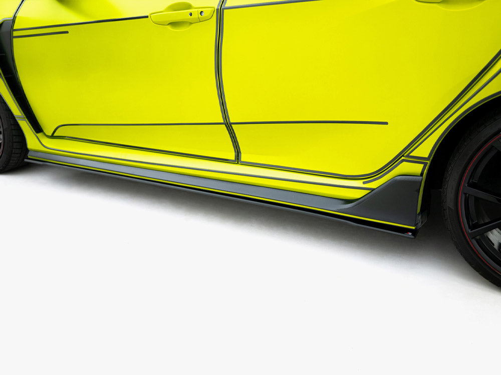 Street PRO Side Skirt Diffusers V.2 compatible with Honda Civic Type-R Mk10 / Mk10 Facelift