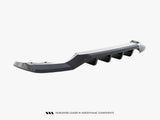 Rear Splitter (Vertical Bars) compatible with Skoda Karoq Sportline Mk1 Facelift - Carbon Look