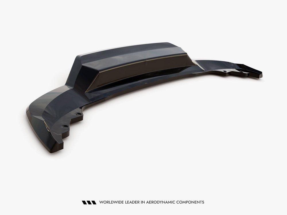 Rear Splitter (Vertical Bars) compatible with Skoda Karoq Sportline Mk1 Facelift - Carbon Look