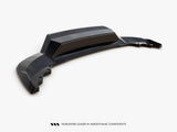 Rear Splitter (Vertical Bars) compatible with Skoda Karoq Sportline Mk1 Facelift - Carbon Look