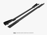 Street PRO Side Skirts Diffusers + Flaps compatible with Ford Mustang GT Mk7