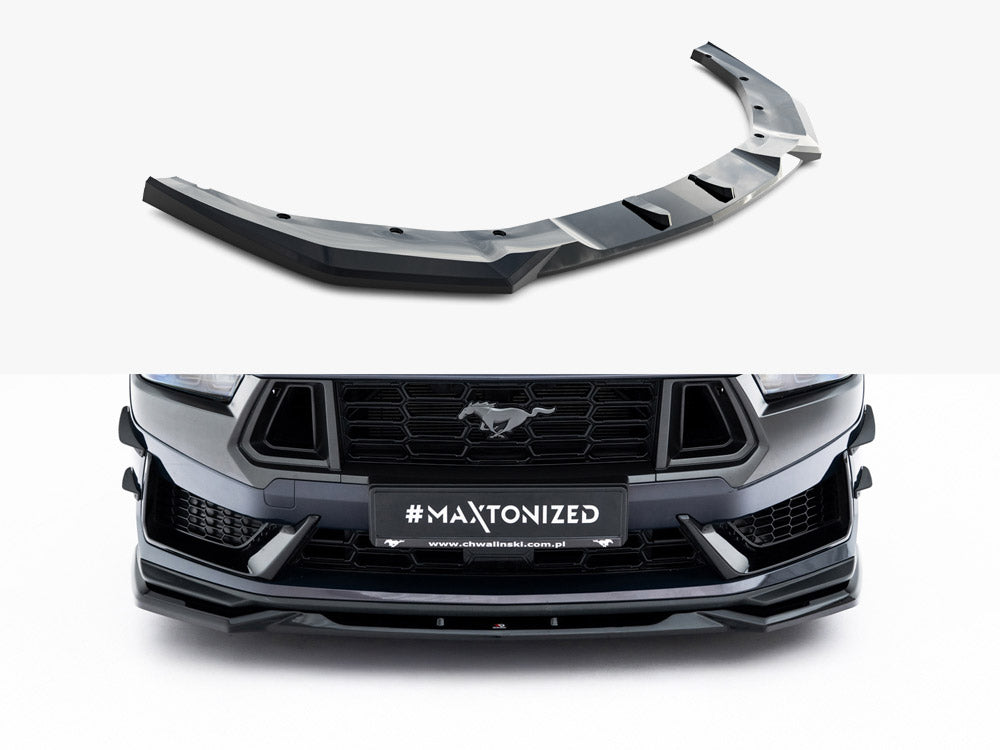 Front Splitter V.2 compatible with Ford Mustang Dark Horse Mk7