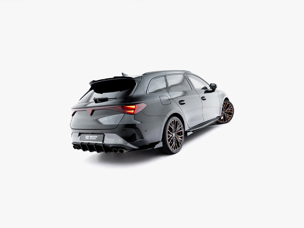 Street PRO Rear Side Splitters + Flaps compatible with CUPRA Leon ST Mk1 Facelift