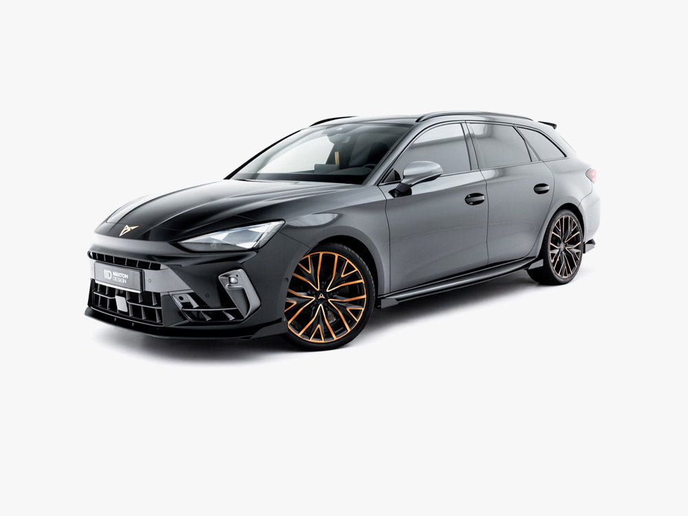 Street PRO Side Skirt Diffusers + Flaps compatible with CUPRA Leon ST / Hatchback Aero Mk1 / Mk1 Facelift