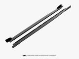 Street PRO Side Skirt Diffusers + Flaps compatible with CUPRA Leon ST / Hatchback Aero Mk1 / Mk1 Facelift