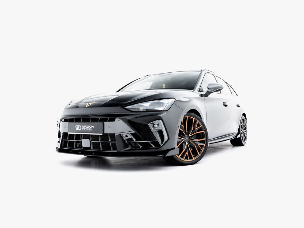 Street PRO Front Splitter + Flaps compatible with CUPRA Leon ST Mk1 Facelift