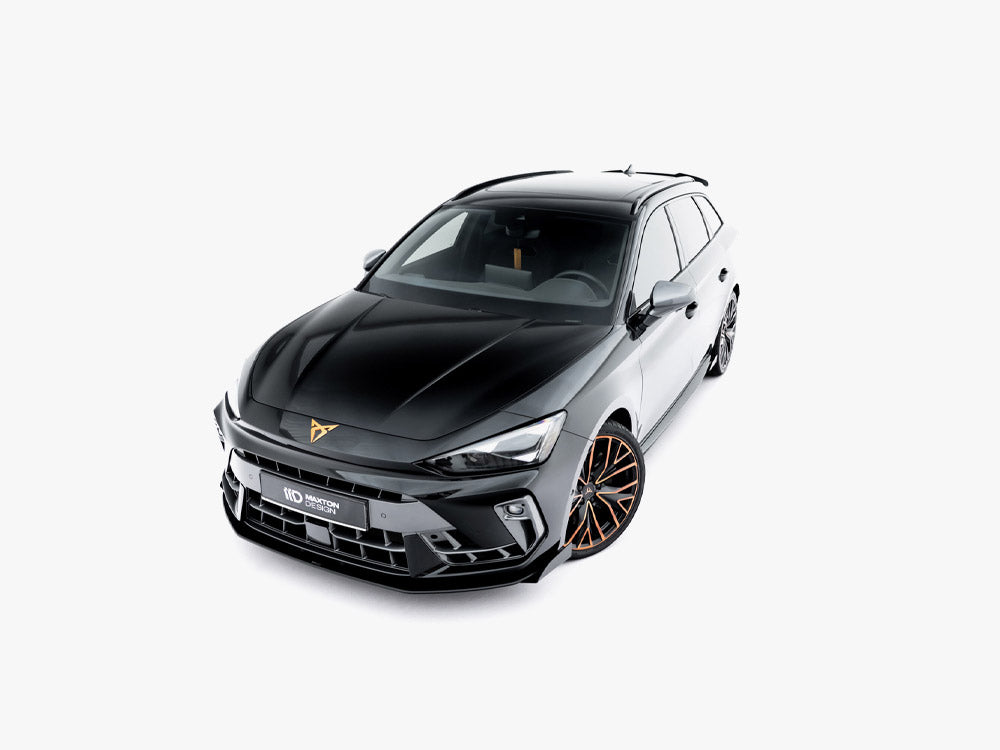 Street PRO Front Splitter + Flaps compatible with CUPRA Leon ST Mk1 Facelift