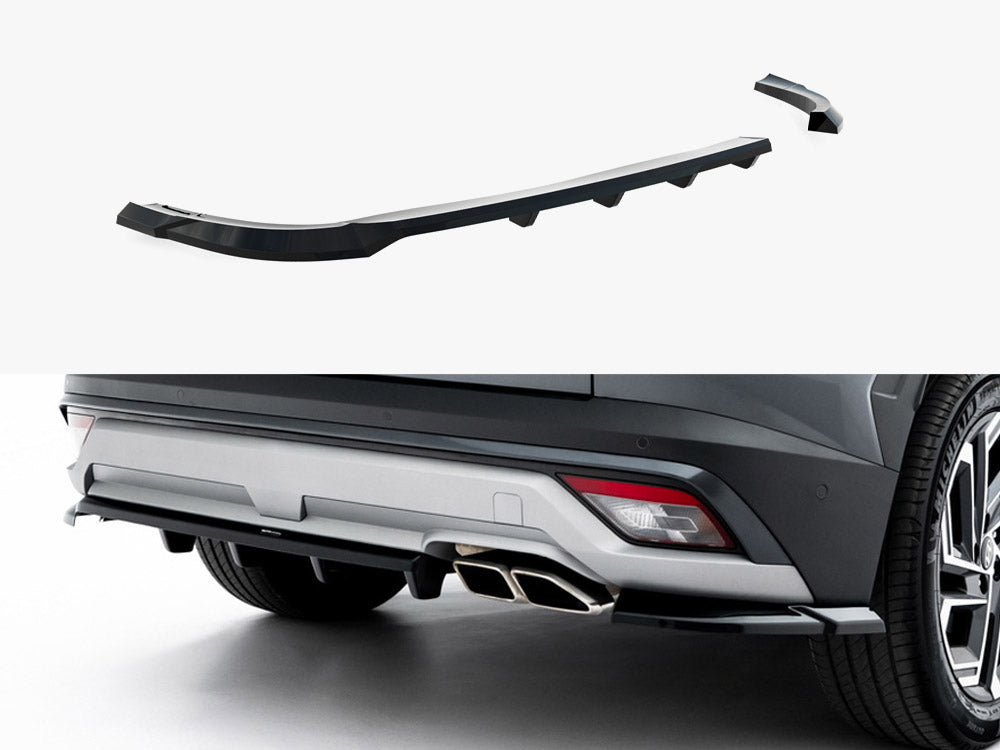 Rear Splitter (Vertical Bars) compatible with Hyundai Tucson Mk4 Facelift