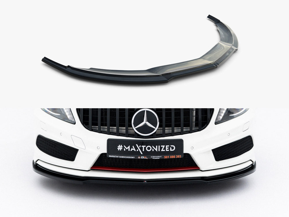 Front Splitter compatible with Mercedes W176 AMG Line Pre-Facelift