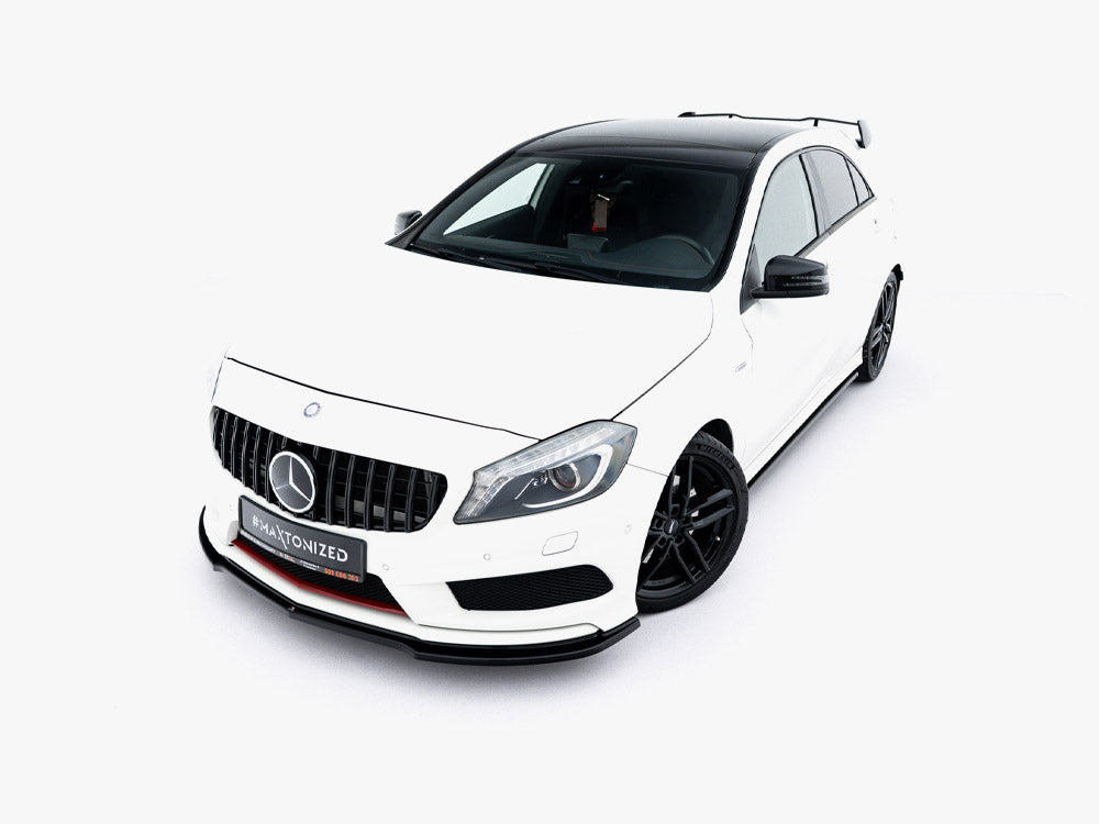 Front Splitter compatible with Mercedes W176 AMG Line Pre-Facelift