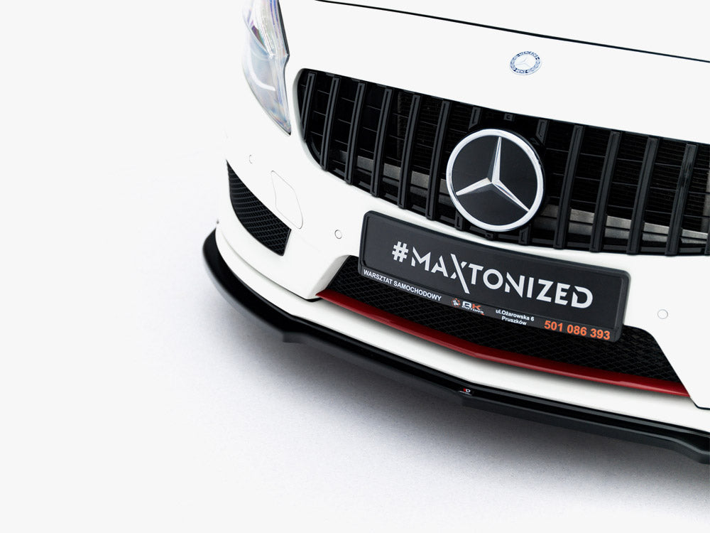 Front Splitter compatible with Mercedes W176 AMG Line Pre-Facelift