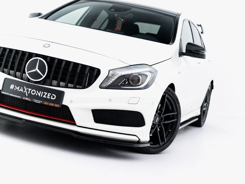 Front Splitter compatible with Mercedes W176 AMG Line Pre-Facelift