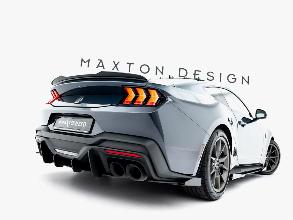 Street PRO Rear Side Splitters + Flaps compatible with Ford Mustang Dark Horse Mk7