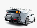 Street PRO Rear Side Splitters + Flaps compatible with Ford Mustang Dark Horse Mk7