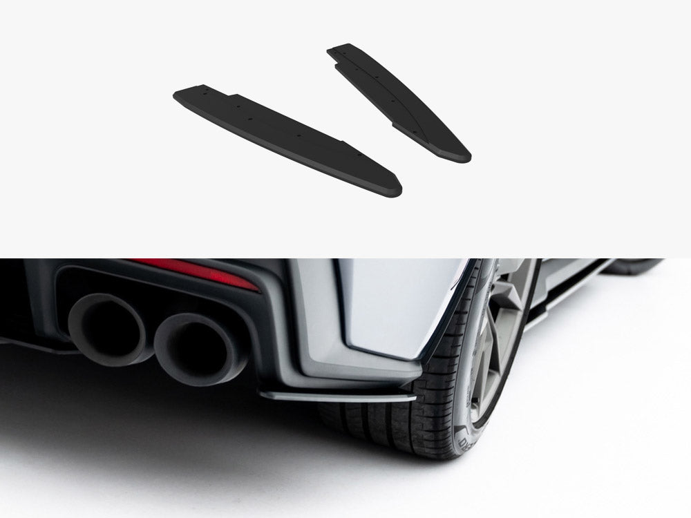 Street PRO Rear Side Splitters compatible with Ford Mustang Dark Horse Mk7