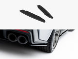 Street PRO Rear Side Splitters compatible with Ford Mustang Dark Horse Mk7