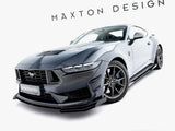Street PRO Front Splitter + Flaps compatible with Ford Mustang Dark Horse Mk7