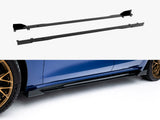 Street PRO Side Skirt Diffusers + Flaps compatible with Audi A5 S Line / S5 Sedan / Avant B10