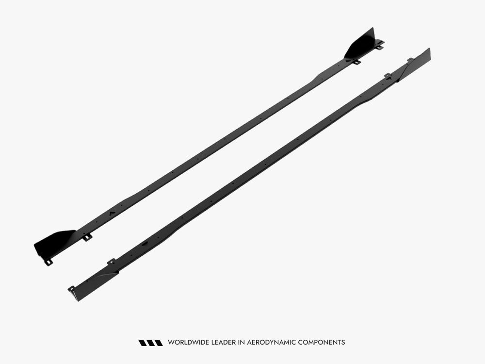 Street PRO Side Skirt Diffusers + Flaps compatible with Audi A5 S Line / S5 Sedan / Avant B10