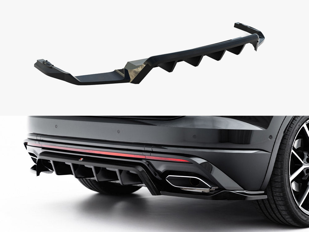 Rear Splitter (Vertical Bars) compatible with Volkswagen Touareg R-Line Mk3 Facelift