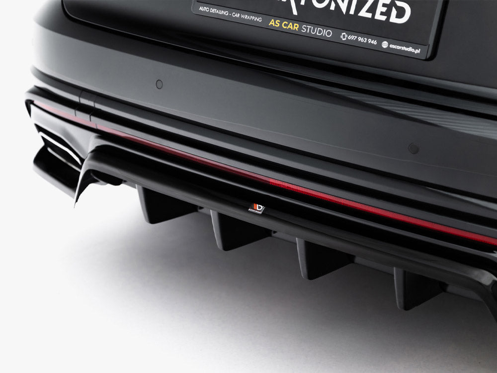 Rear Splitter (Vertical Bars) compatible with Volkswagen Touareg R-Line Mk3 Facelift