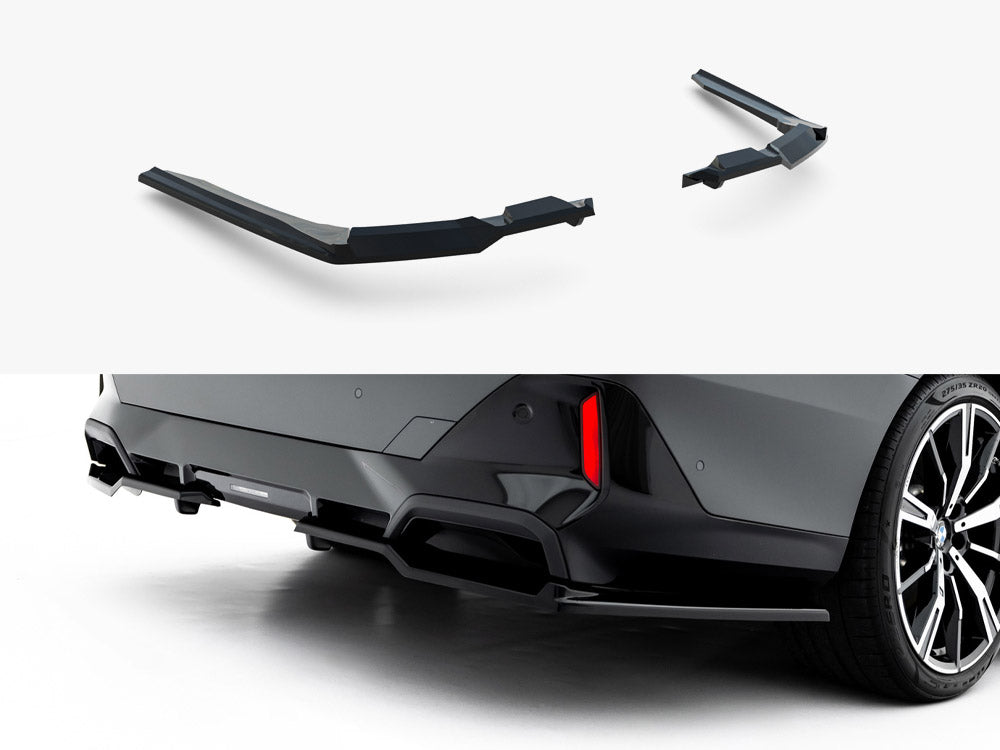 Rear Splitter (Vertical Bars) V.2 compatible with BMW 5 / i5 M-Pack Sedan / Touring G60 / G61